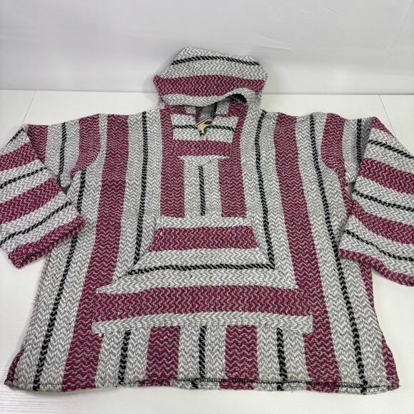 NWT Baja Joe Surfer Mexican Rasta Hoodie Size Small Bin7 - Picture 3 of 9